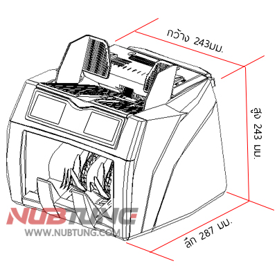 เครื่องนับพร้อมตรวจจับอัตโนมัติ D168s