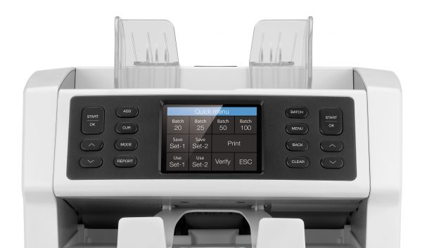 Safescan SC-2985-sx เครื่องนับธนบัตร หน้าจอระบบสัมผัส ใช้งานง่าย