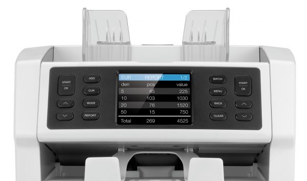 Safescan SC-2985-sx เครื่องนับธนบัตร หน้ารายงานแสดงผลการนับ