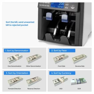 เครื่องนับพร้อมตรวจธนบัตร Qbox Q4